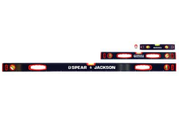 SPEAR & JACKSON Box Level 3 Pack 600MM 1200MM
Levels plus 230MM Magnetic
Torpedo Level